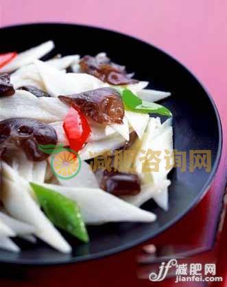 瘦肉山药炒木耳