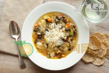 饮食,室内,盘子,奶酪,汤_116658837_vegetable bean soup_创意图片_Getty Images China
